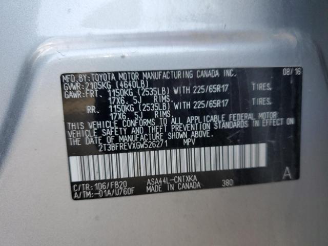 Photo 10 from auction – 2016 TOYOTA RAV4 LE with VIN 2T3BFREVXGW526271