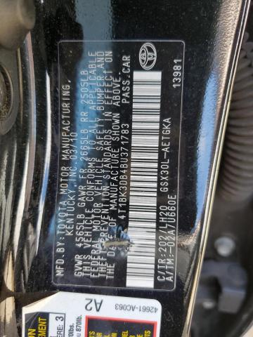 Фото 10 с аукциона – 2011 TOYOTA AVALON BAS с VIN 4T1BK3DB4BU371783