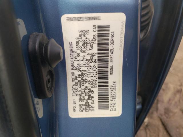 Photo 10 from auction – 2013 TOYOTA COROLLA BA with VIN 5YFBU4EE4DP104172