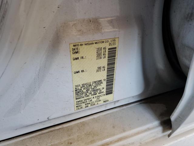 Photo 10 from auction – 2015 NISSAN ALTIMA 2.5 with VIN 1N4AL3AP6FC439029