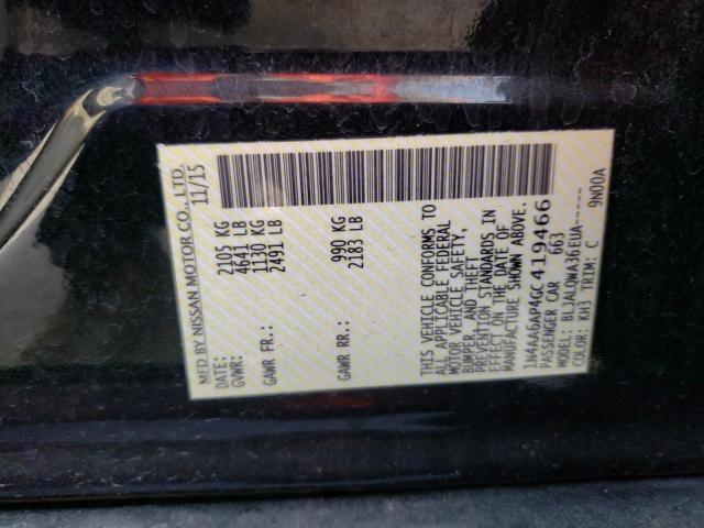 Photo 10 from auction – 2016 NISSAN MAXIMA 3.5 with VIN 1N4AA6AP4GC419466