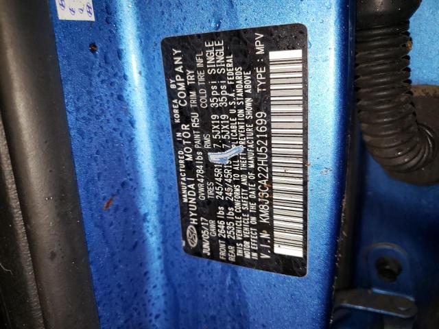 Photo 10 from auction – 2017 HYUNDAI TUCSON LIM with VIN KM8J3CA22HU521699