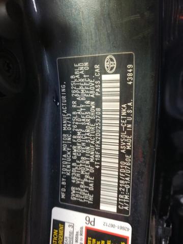 Photo 10 from auction – 2013 TOYOTA CAMRY L with VIN 4T1BF1FK2DU253708