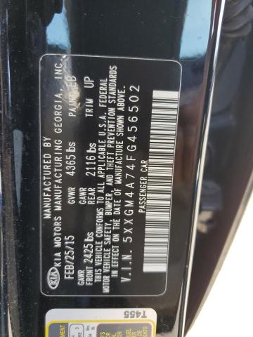 Photo 10 from auction – 2015 KIA OPTIMA LX with VIN 5XXGM4A74FG456502