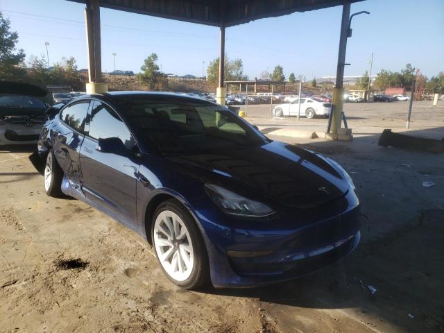 TESLA MODEL 3 2021 with VIN 5YJ3E1EB7MF050741 - Photo from auction