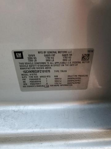 Photo 10 from auction – 2015 CHEVROLET SILVERADO with VIN 1GCVKREC6FZ191676