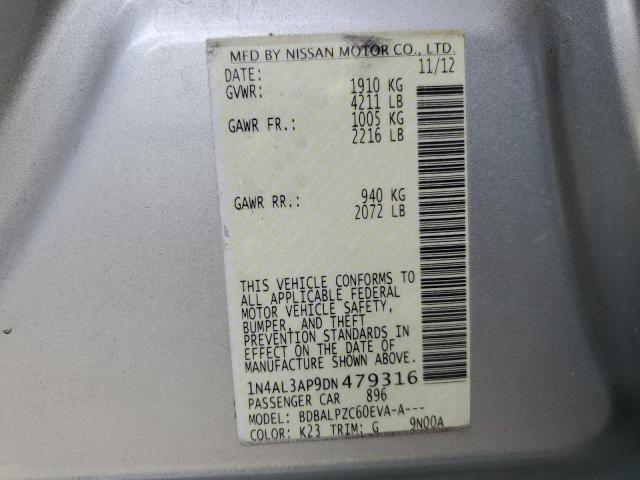 Photo 10 from auction – 2013 NISSAN ALTIMA 2.5 with VIN 1N4AL3AP9DN479316
