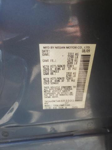 Photo 10 from auction – 2010 NISSAN ARMADA SE with VIN 5N1AA0NC5AN603501