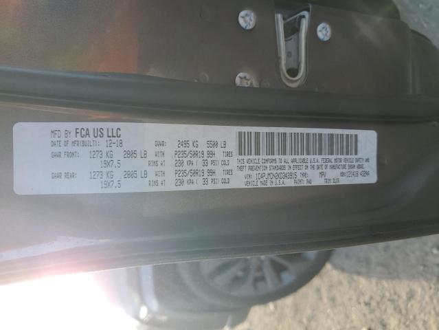 Photo 10 from auction – 2019 JEEP CHEROKEE L with VIN 1C4PJMDN2KD343915