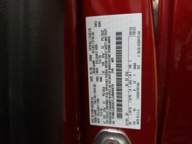 Photo 10 from auction – 2020 FORD ESCAPE with VIN 1FMCU0G61LUB66970