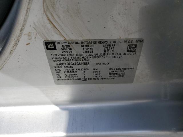 Photo 10 from auction – 2014 CHEVROLET SILVERADO with VIN 3GCUKRECXEG519563