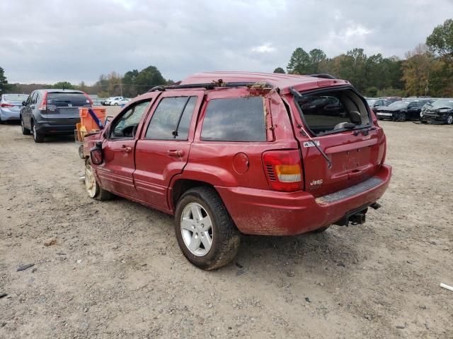 Photo 3 from auction – 2002 JEEP GRAND CHER with VIN 1J4GW58N02C185026