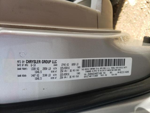 Photo 10 from auction – 2010 DODGE GRAND CARA with VIN 2D4RN4DE4AR371498