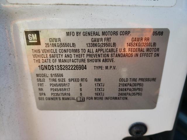 Photo 10 from auction – 2008 CHEVROLET TRAILBLAZE with VIN 1GNDS13S282226904