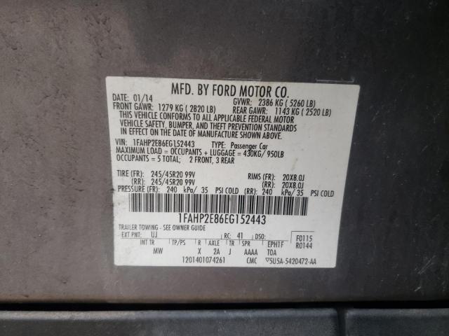 صورة رقم 10 من المزاد - 2014 FORD TAURUS SEL مع VIN 1FAHP2E86EG152443