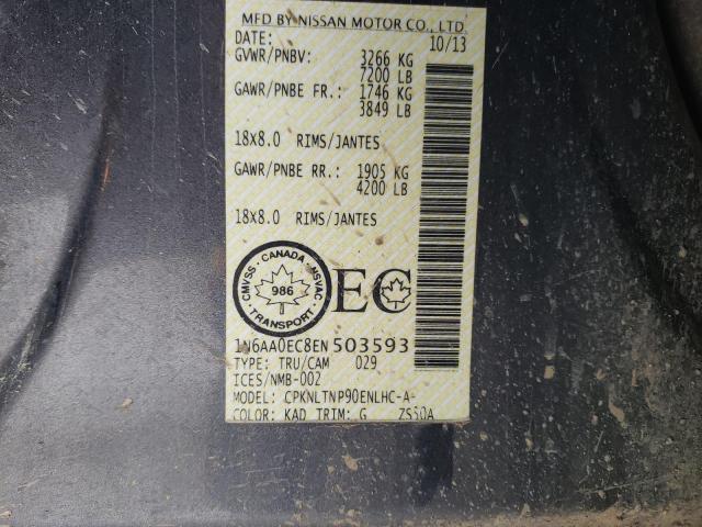 Photo 10 from auction – 2014 NISSAN TITAN S with VIN 1N6AA0EC8EN503593