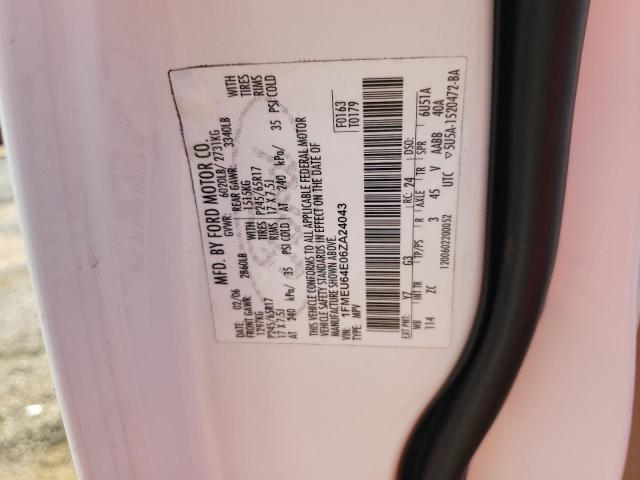 Photo 10 from auction – 2006 FORD EXPLORER E with VIN 1FMEU64E06ZA24043