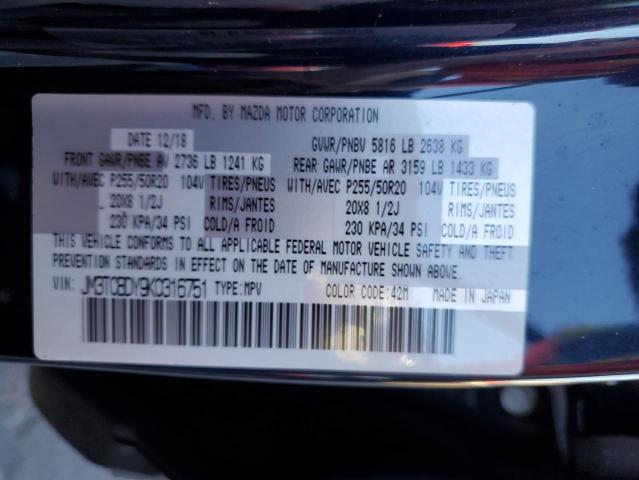 Photo 10 from auction – 2019 MAZDA CX-9 GRAND with VIN JM3TCBDY9K0316751