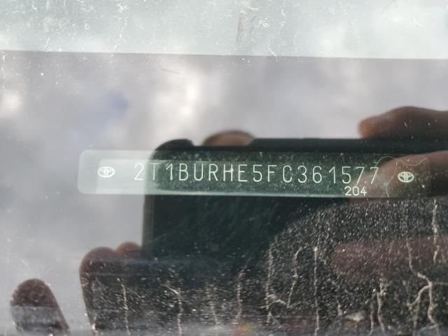 Photo 10 from auction – 2015 TOYOTA COROLLA L with VIN 2T1BURHE5FC361577