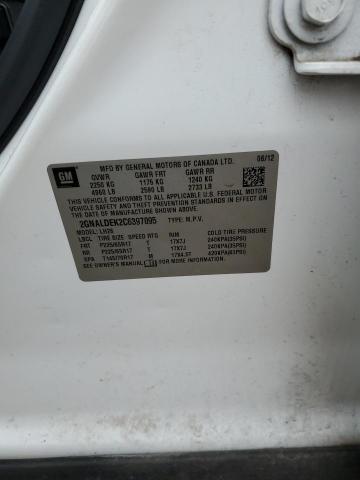 Photo 10 from auction – 2012 CHEVROLET EQUINOX LT with VIN 2GNALDEK2C6397095