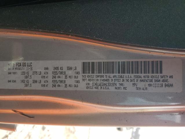 Photo 10 from auction – 2017 JEEP WRANGLER U with VIN 1C4BJWEGXHL531974