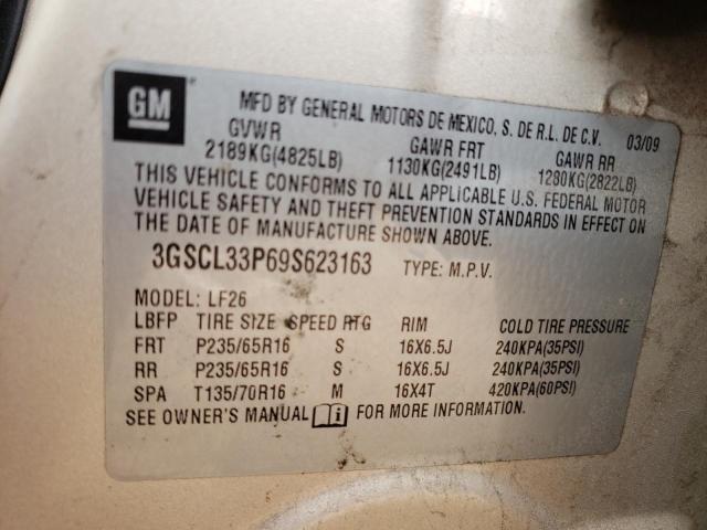Photo 10 from auction – 2009 SATURN VUE XE with VIN 3GSCL33P69S623163