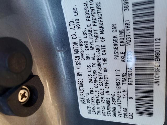 Photo 10 from auction – 2014 INFINITI Q60 BASE with VIN JN1CV6FE1EM901112
