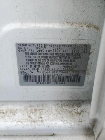 Photo 10 from auction – 2017 NISSAN SENTRA S with VIN 3N1AB7AP4HY336841