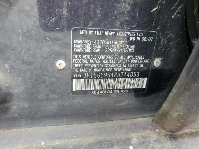 Photo 10 from auction – 2008 SUBARU FORESTER 2 with VIN JF1SG69648H714053