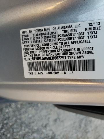 Photo 10 from auction – 2014 HONDA ODYSSEY EX with VIN 5FNRL5H68EB062291