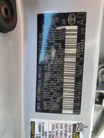 Photo 10 from auction – 2005 TOYOTA COROLLA CE with VIN 2T1BR32E55C437997
