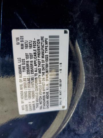 Photo 10 from auction – 2006 HONDA ODYSSEY EX with VIN 5FNRL38776B110023