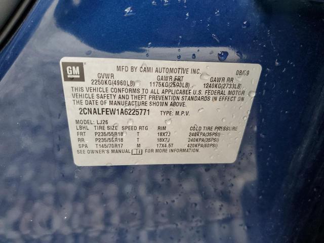 Photo 10 from auction – 2010 CHEVROLET EQUINOX LT with VIN 2CNALFEW1A6225771