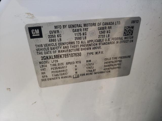 Photo 10 from auction – 2014 GMC TERRAIN SL with VIN 2GKALMEK7E6107630