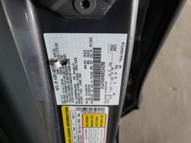 Photo 10 from auction – 2013 FORD FUSION SE with VIN 3FA6P0HR4DR354298