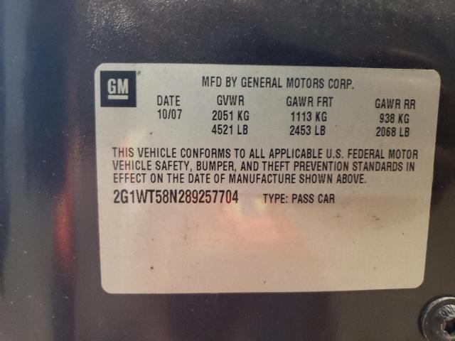 Photo 10 from auction – 2008 CHEVROLET IMPALA LT with VIN 2G1WT58N289257704