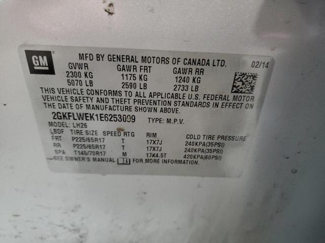 Photo 10 from auction – 2014 GMC TERRAIN SL with VIN 2GKFLWEK1E6253099