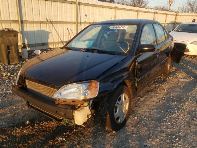 Photo 2 from auction – 2001 HONDA CIVIC DX with VIN 2HGES16281H582930