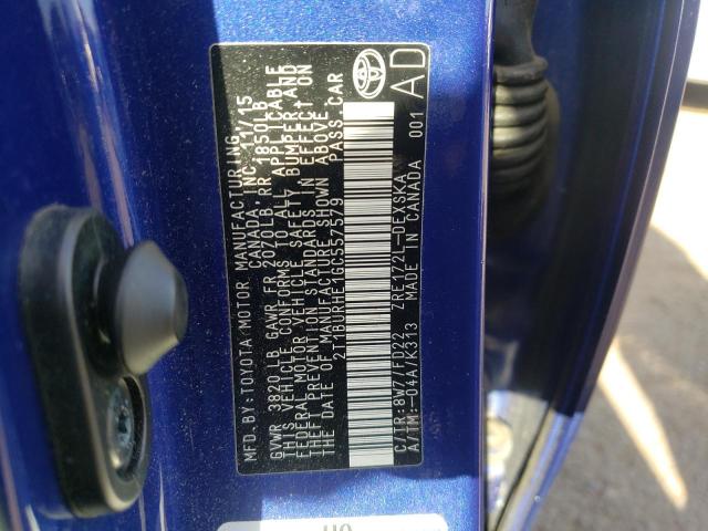 Photo 10 from auction – 2016 TOYOTA COROLLA L with VIN 2T1BURHE1GC557579