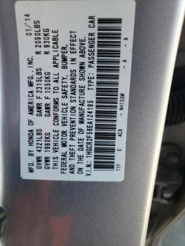 Photo 10 from auction – 2014 HONDA ACCORD SPO with VIN 1HGCR2F56EA124195