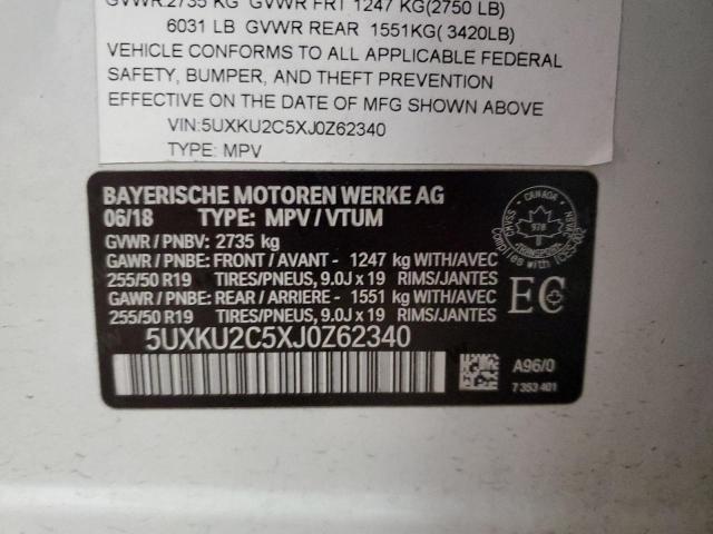 Photo 10 from auction – 2018 BMW X6 XDRIVE3 with VIN 5UXKU2C5XJ0Z62340