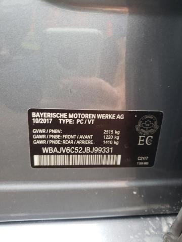 Photo 10 from auction – 2018 BMW 640 XIGT with VIN WBAJV6C52JBJ99331