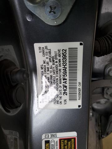 Photo 10 from auction – 2010 HONDA CIVIC LX with VIN 2HGFA1F59AH313952