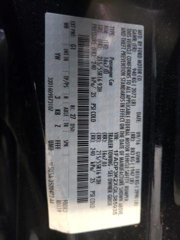 Photo 10 from auction – 2016 FORD FOCUS SE with VIN 1FADP3K2XGL385935