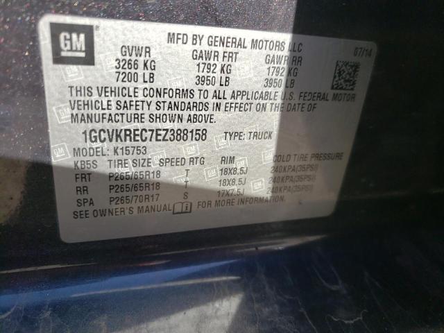 Photo 10 from auction – 2014 CHEVROLET SILVERADO with VIN 1GCVKREC7EZ388158