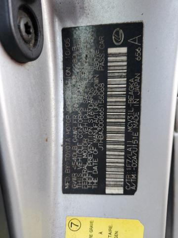 Photo 10 from auction – 2006 LEXUS ES 330 with VIN JTHBA30G865155068