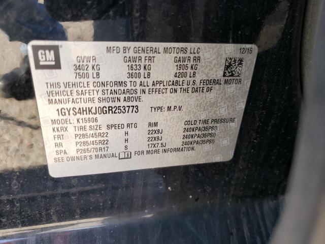 Photo 10 from auction – 2016 CADILLAC ESCALADE E with VIN 1GYS4HKJ0GR253773