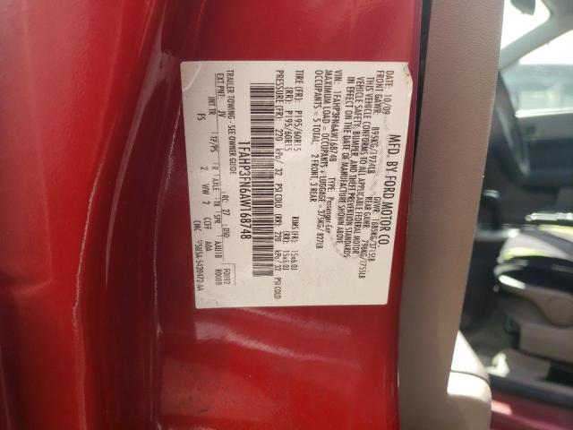 Photo 10 from auction – 2010 FORD FOCUS SE with VIN 1FAHP3FN6AW168748
