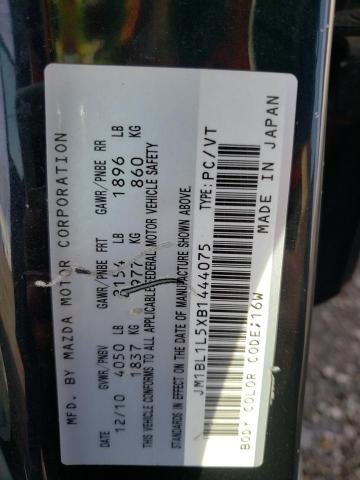 Photo 10 from auction – 2011 MAZDA 3 S with VIN JM1BL1L5XB1444075