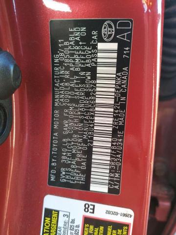 Photo 10 from auction – 2011 TOYOTA COROLLA BA with VIN 2T1BU4EEXBC682578